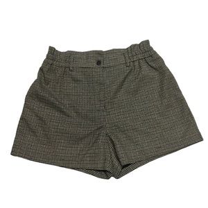 See U Soon by Anthropologie Women’s Plaid High Waisted Shorts, NWT Size 8